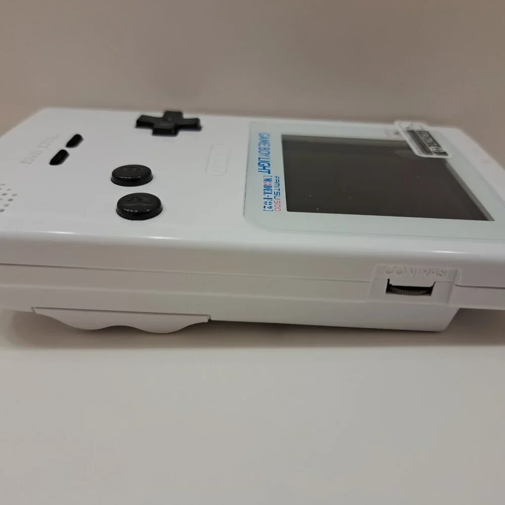Refurbished Nintendo Gameboy Light With Upgraded Backlit LCD Screen White