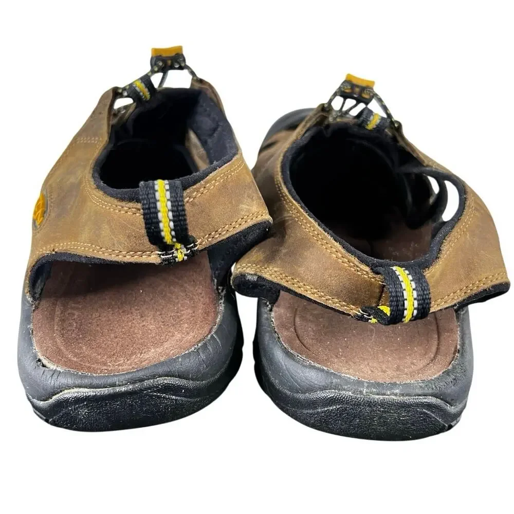 Keen Men’s Newport H2 Brown Leather Trail Hiking Sandal Size US 11