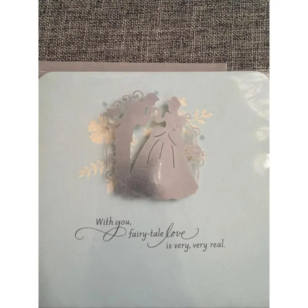 Hallmark Disney Greeting Card Cinderella Prince With You Fairytale Love Is Very
