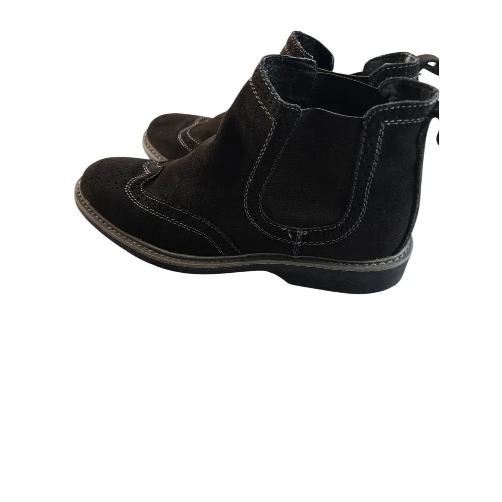 Perry Ellis‎ Portfolio Mens Chelsea Ankle Boots Size 10.5 Black Pull On
