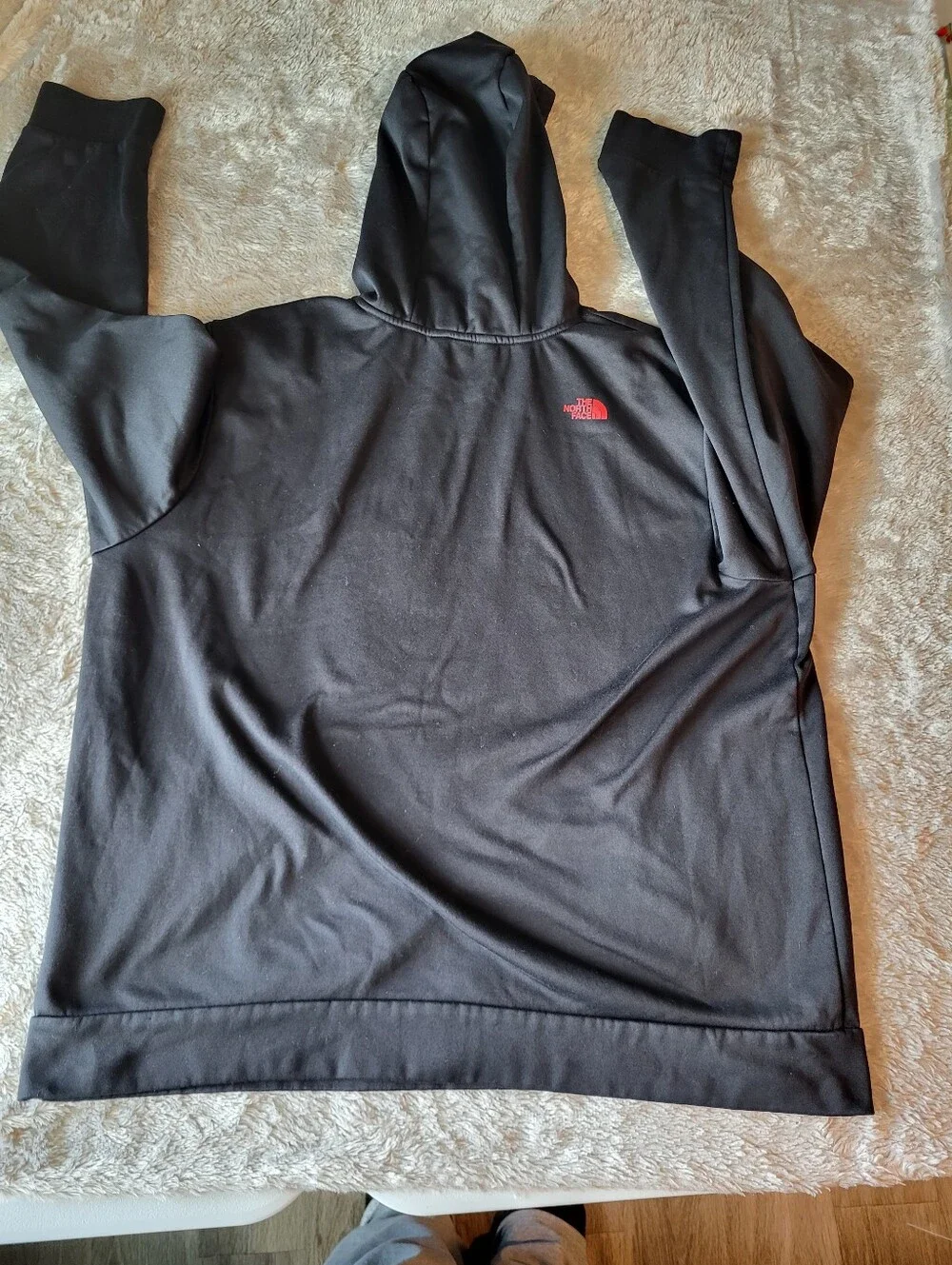 The North Face Red and Black Hooded Jacket