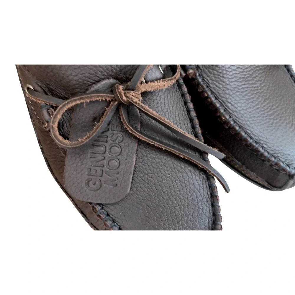 NWOB Minnetonka Men's Moosehide Weekender Moccasin Loafer SZ:‎ 15