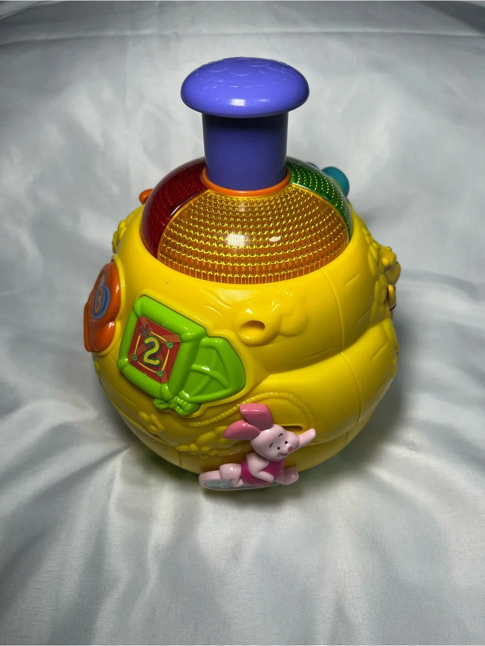 Disney Winnie The Pooh Play N Learn VTech Spinning Top Toy‎ Tested Works