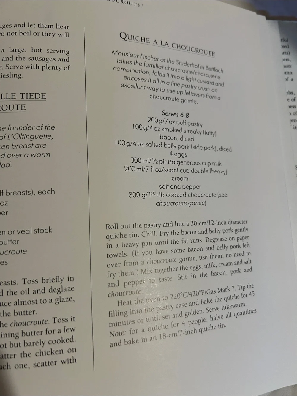 A Taste of Alsace niche cookbook