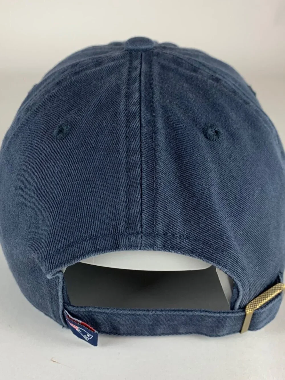 New England Patriots NFL Navy Blue 47 Brand Clean Up Relaxed Fit Strapback Hat