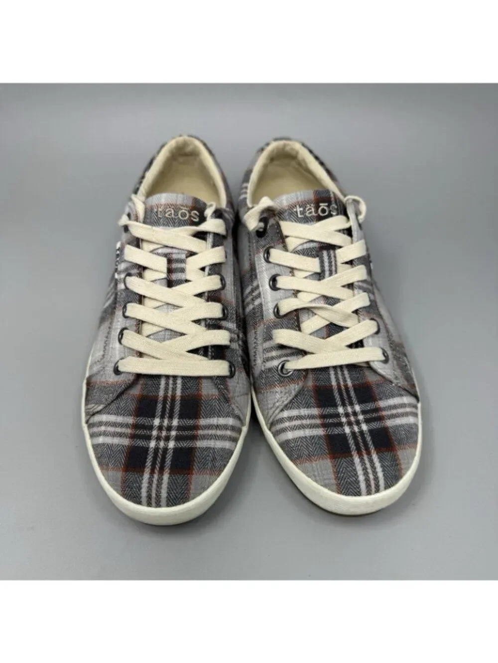 Taos Star STA-12844 Women's 7.5 Multicolor Plaid Skate Sneakers Lace-Up Classic