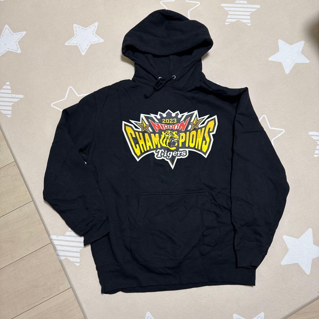 2023 NIPPON CHAMPIONSTIGERS XL Black Hooded