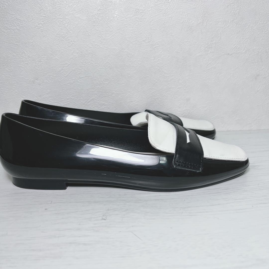 TEMPERATE Rain Shoes 37 White/Black Loafers