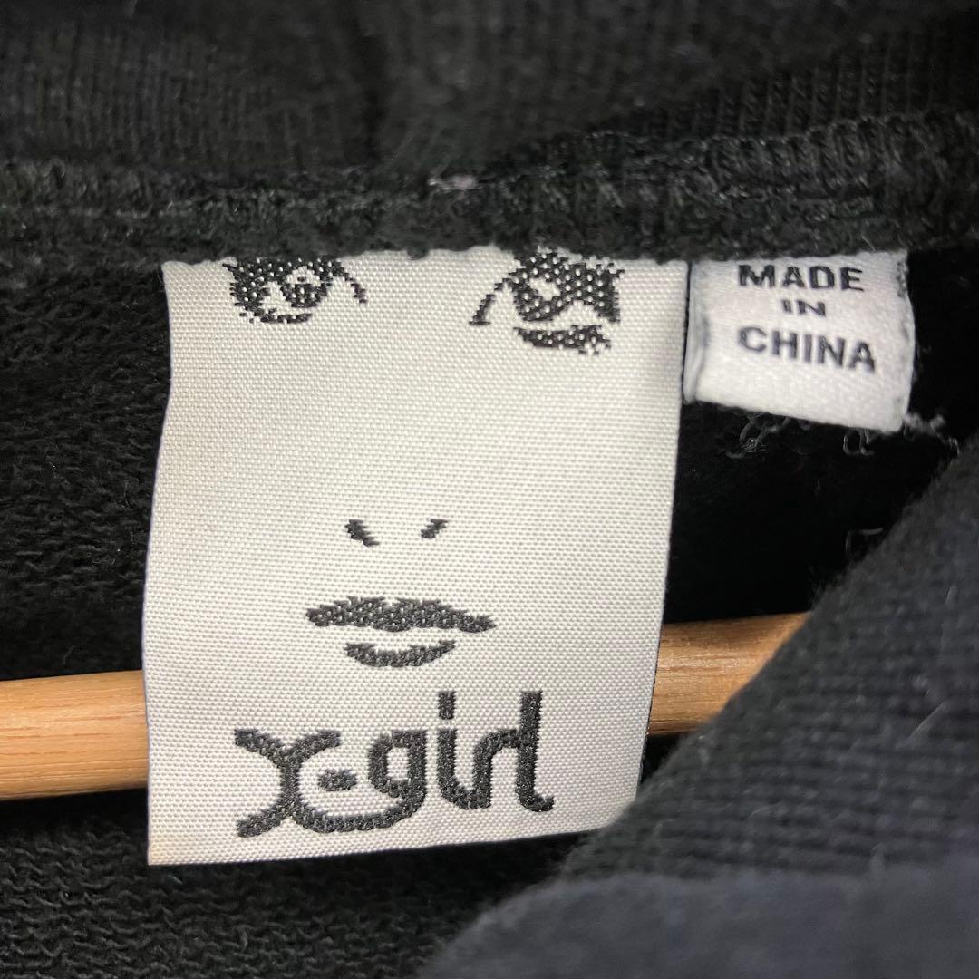 X-girl Pullover Hoodie Sweatshirt, Size 1, Black