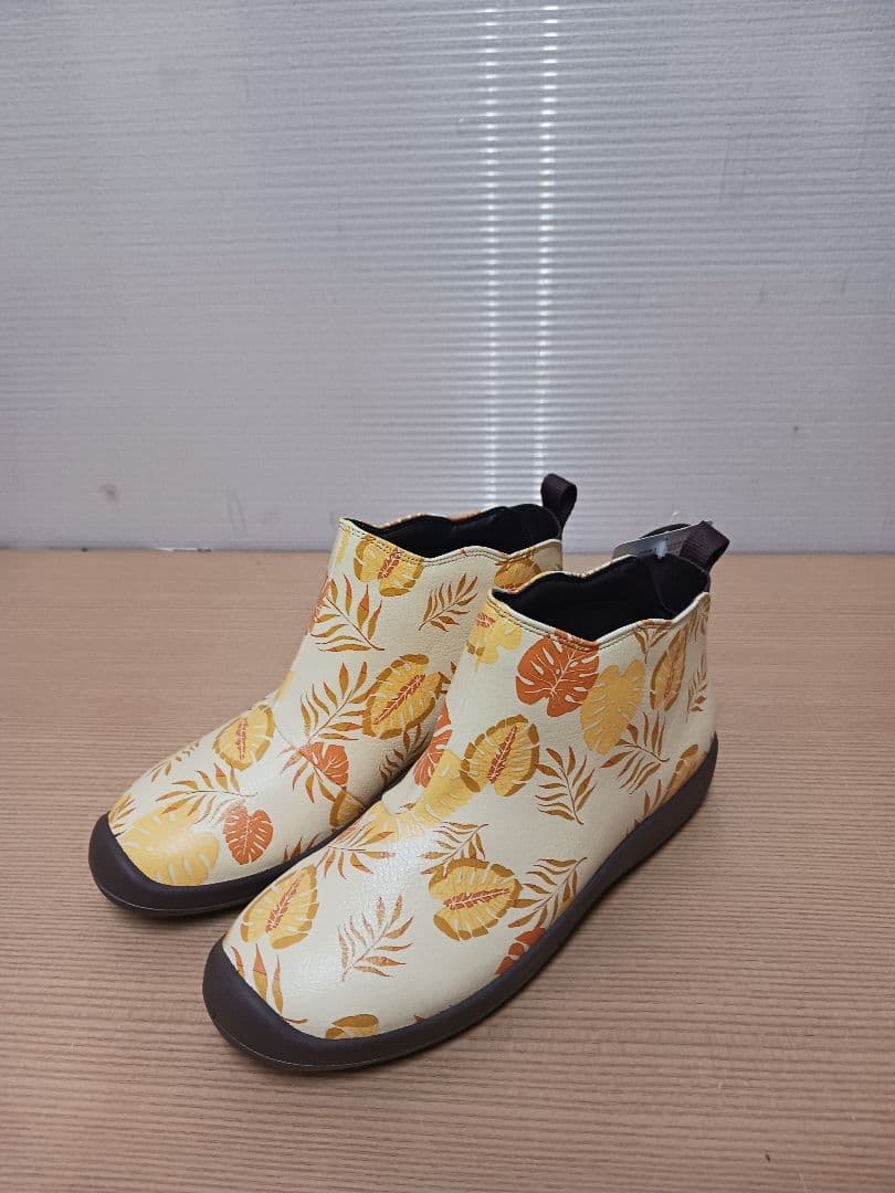 Unused (L) 24.5cm Pansy Rain Boots Gardening Shoes